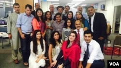 VOA Deewa staff at their 10th anniversary celebration 