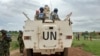 FILE - Peacekeepers from the United Nations Mission in South Sudan (UNMISS) provide security in Bentiu, South Sudan, June 18, 2017.