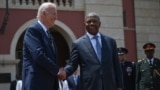 Joe Biden recebido em Luanda pelo Presidente angolano, João Lourenço