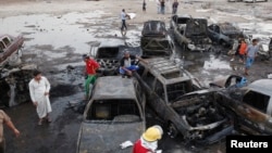 Mesto bombaških napada u Iraku