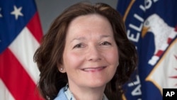 President Donald Trump announces, March 13, 2018, that he has chosen Gina Haspel to succeed Mike Pompeo, who is the president's pick to replace ousted Secretary of State Rex Tillerson. 