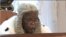 Clement Atangana, chief justice of Cameroons constitutional council in Yaounde, Cameroon on Feb. 25, 2020. (Moki Edwin Kindzeka/VOA)