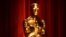 An Oscar statue is seen during the nominations announcements for the 88th Academy Awards in Beverly Hills, California, Jan. 14, 2016.