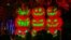 Calabazas gigantes de Halloween se ven durante el festival de la calabaza en el Parque Fundidora antes de la celebración de Halloween en Monterrey, Estado de Nuevo León, México.