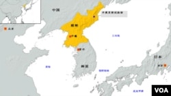 朝鲜核试验基地地理位置图