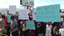 Manifestasyon nan Pòtoprens Kont Mo Vilgè Prezidan Ameriken an Ta Di Kont Ayiti