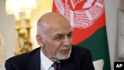 Le président afghan Ashraf Ghani à Londres, le 17 juin 2019. (AP Photo/Matt Dunham)