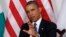 El presidente Barack Obama habla durante su reunión con el presidente de Nigeria, Goodluck Jonathan, en Nueva York.