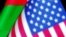 Azərbaycan və Amerika bayraqları 