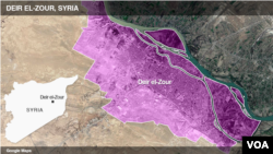 시리아 동부 데이르엘주르 지역.