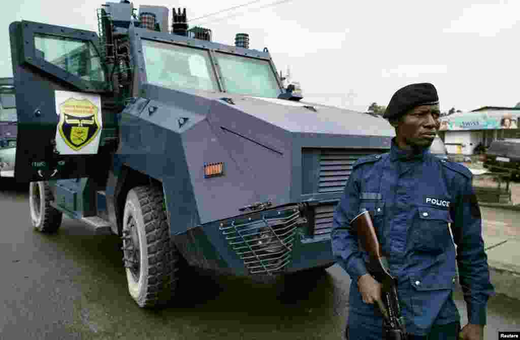 La police d’intervention rapide (PIR) à Kinshasa, le 19 septembre 2016.