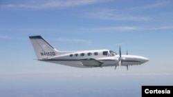Cessna modelo 421 similar al que se accidentó en el Golfo de México (foto Cortesía de FlightAware).