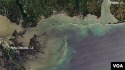 Satelitski snimak naftne mrlje u Meksičkom zaljevu