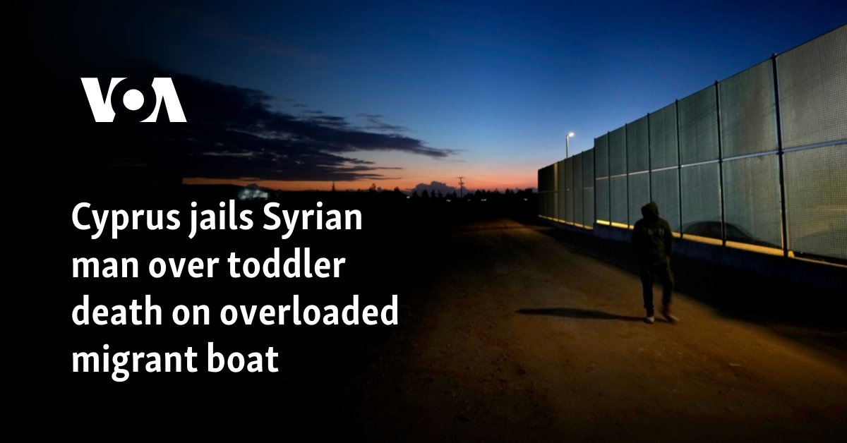 Cyprus jails Syrian man over toddler death on overloaded migrant boat