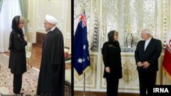 دیدارهای جولی بیشاپ وزیر خارجه استرالیا با مقام های ایرانی در تهران - ۳۰ فروردین ۱۳۹۴