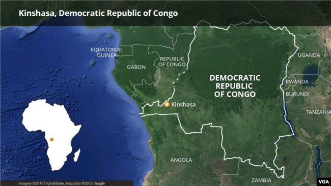 刚果金的地图