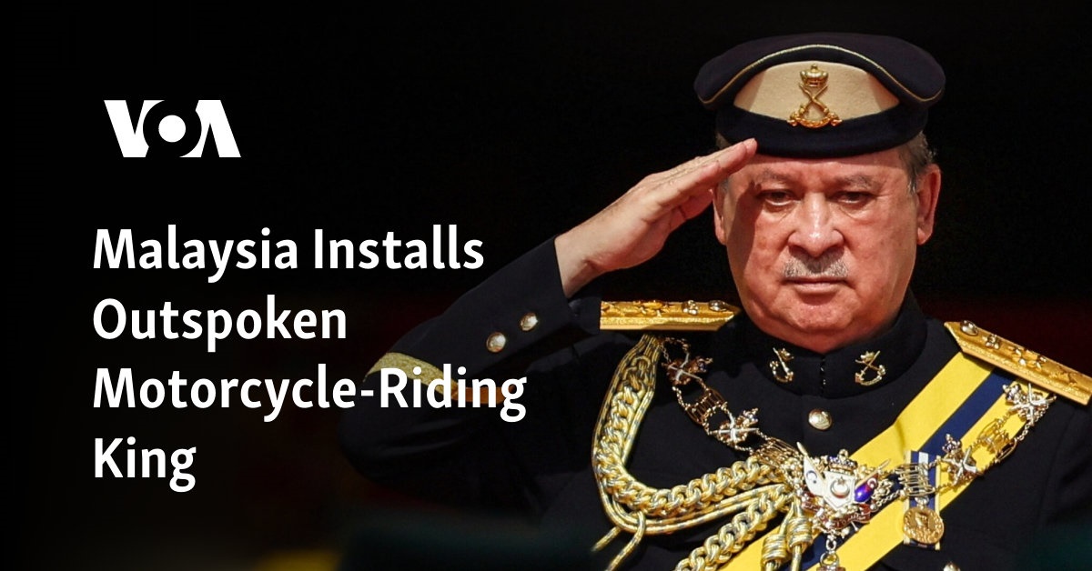 Malaysia Installs Outspoken Motorcycle-Riding King