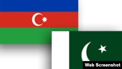 Azərbaycan və Pakistan bayraqları 