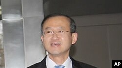 지난 17일 미-한-일 3자 협의를 위해 미 국무부를 찾은 임성남 한반도평화교섭본부장