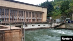 FILE - A view shows water collected at the dam within the Ruzizi I hydroelectric plant in Bukavu, eastern Democratic Republic of Congo March 31, 2022. 