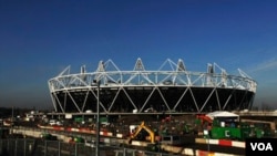 Stadion utama Olimpiade London2012, seperti yang terlihat pada awal tahun lalu (foto:dok).