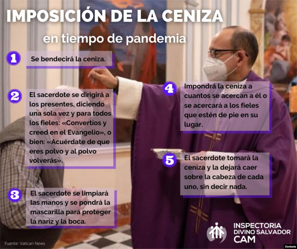 Desde el Vaticano se emitieron pautas para el Mi&#233;rcoles de Ceniza en la era del COVID-19. [Foto cortes&#237;a Salesianos Centroam&#233;rica]