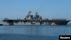 미 해군 강습 상륙함 아메리카 호.