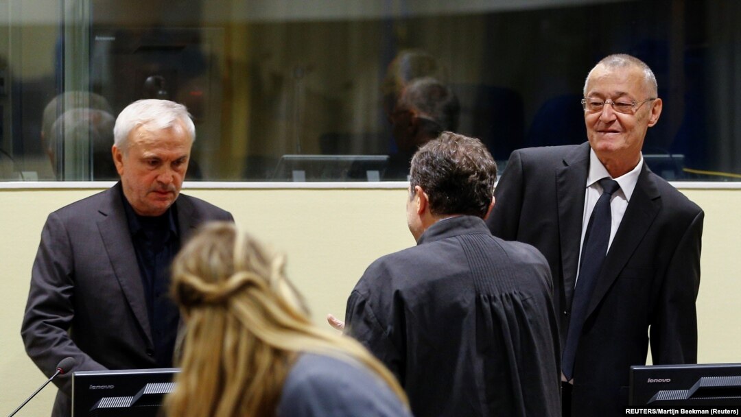 ARHIVA: Jovica Stanišić i Franko Simatović tokom sudskog procesa (REUTERS/Michael Kooren)