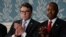Rick Perry, y Ben Carson en el Capitolio el 28 de febrero de 2017, antes del discurso del presidente Donald Trump al pleno del Congreso.