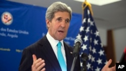 FILE - U.S. Secretary of State John Kerry speaks during a news conference.