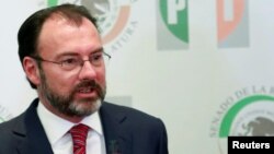 FILE - Mexico's Foreign Minister Luis Videgaray.