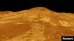 This file photo, provided by NASA's Jet Propulsion Laboratory, shows a computer-generated 3D model of Venus' surface. (NASA/JPL/Handout via REUTERS)