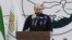 敘利亞新任臨時總理穆罕默德·巴希爾(Mohammed al-Bashir)在記者會上致詞。 （2024年11月28日）