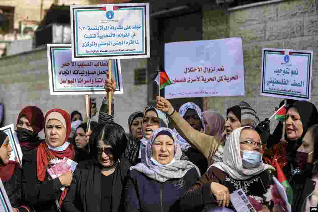غزہ میں فلسطینی خواتین نے بھی عورتوں کے دن کی مناسبت سے ریلی نکالی۔&nbsp;