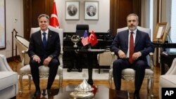 Госсекретарь Блинкен и глава МИД Турции Хакан Фидан, 6 ноября 2023.