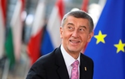 PM Republik Ceko Andrej Babis di Brussels, Belgia, 21 Februari 2020. (REUTERS/Reinhard Krause)
