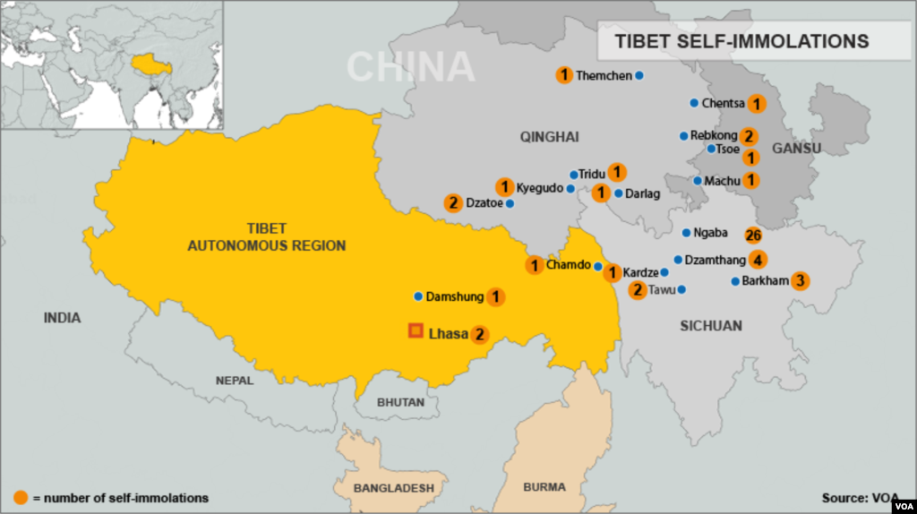 Self-immolation map