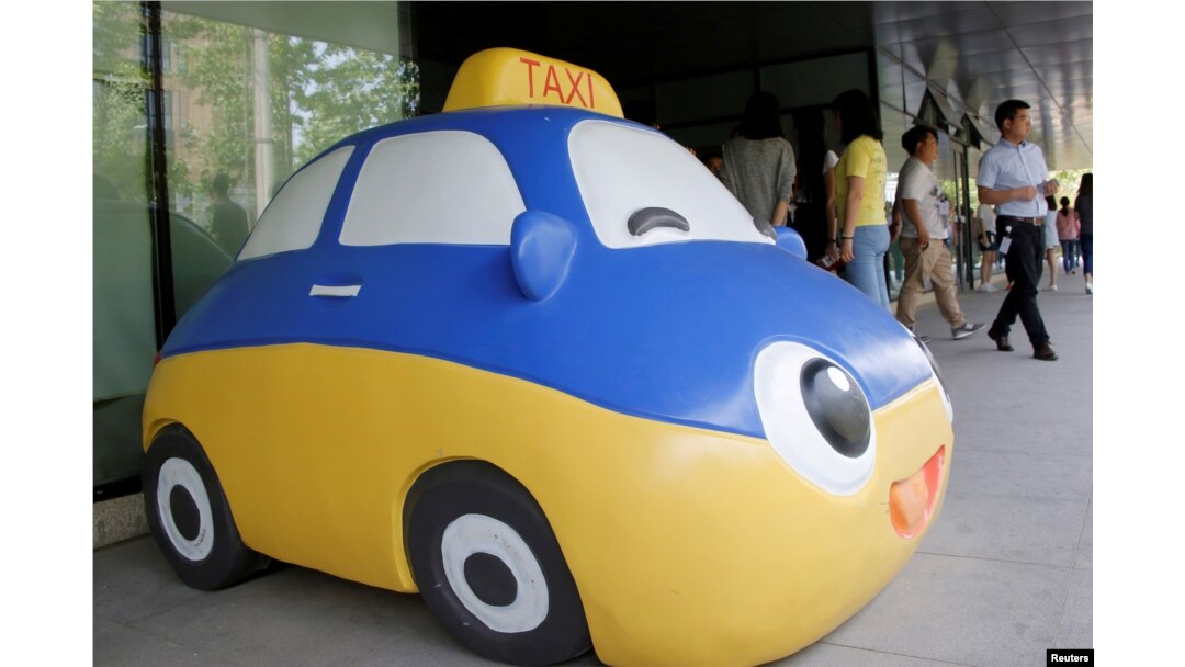 A mascot of Didi Chuxing is seen at the company's headquarters in Beijing, China, May 18, 2016