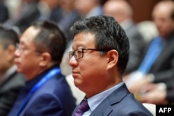 中国互联网公司网易首席执行官丁磊（William Ding）2018年11月7日出席在中国浙江省乌镇举行的第五届世界互联网大会开幕式。