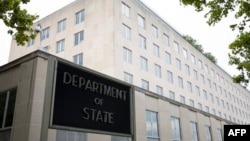 The US Department of State building is seen in Washington, DC, on July 22, 2019. (Photo by Alastair Pike / AFP)