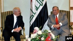 وزیر دفاع آمریکا با رییس جمهوری عراق ملاقات کرد