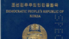 A passport issued by the Democratic People's Republic of Korea.