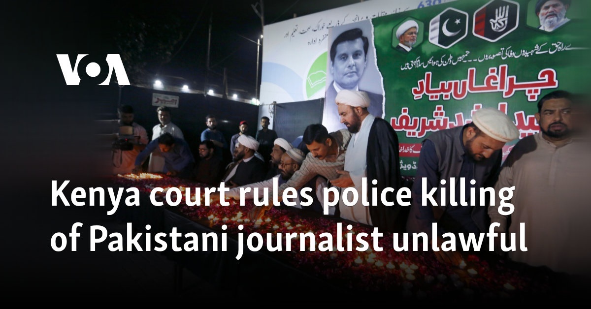 Kenya court rules police killing of Pakistani journalist unlawful