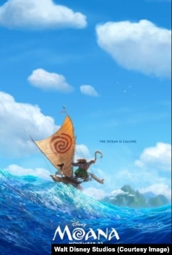 Disney's new movie, Moana, is based on Polynesian folklore.