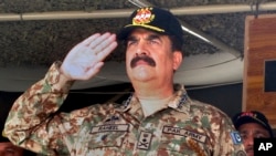 Former Pakistani military chief Raheel Sharif, seen in this Nov. 21, 2016 file photo, has been appointed as Islamic Military Counter Terrorism Coalition's first commander.