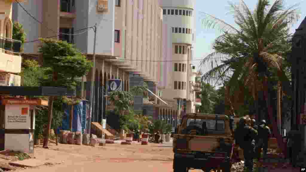 Vue de l&#39;hôtel Radisson, Bamako, 20 novembre 2015