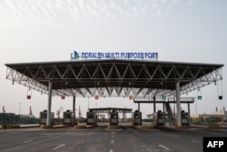 The entrance gate of Doraleh Multi-Purpose Port is seen in Djibouti, July 4, 2018. East Africa’s smallest country, Djibouti, is seeking to capitalize on its strategic position on one of the world’s busiest trade routes.