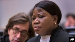 Fatou Bensouda (right) was appointed International Criminal Court prosecutor last year, taking center stage in trials at the Hague, Netherlands, that target African leaders.