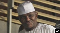 Maj. Hamza Al-Mustapha a wani hoto da aka dauka a 2012.