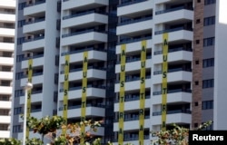 A view of one of the blocks of apartments where Australian athletes competing in the Rio 2016 Olympic Games are supposed to stay in the Olympic Village in Rio de Janeiro, Brazil, July 24, 2016.